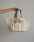 Borsa giardinaggio serigrafata a mano con farfalle