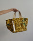 Borsa giardinaggio in fantasia foglie gialle/verdi 