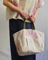 Borsa giardinaggio serigrafata a mano con farfalle