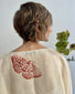 Top in cotone taglia unica serigrafato a mano
